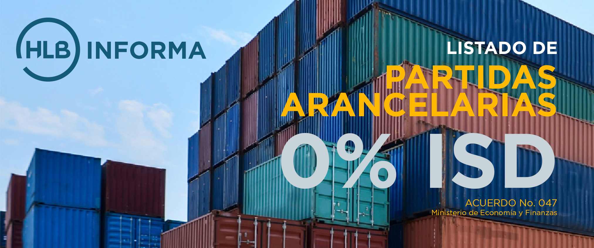 Partidas Arancelarias banner
