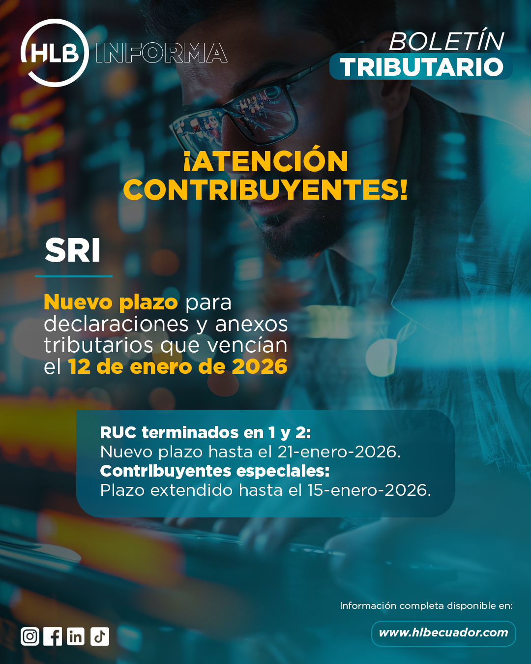 Boletín Tributario 13 enero SRI